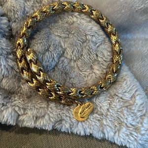 Alex and Ani Vintage Sixty-six Gold Wrap Bracelet